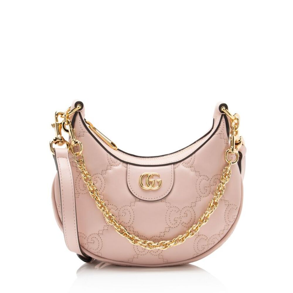 Gucci Jumbo GG Matelasse Leather Small Hobo